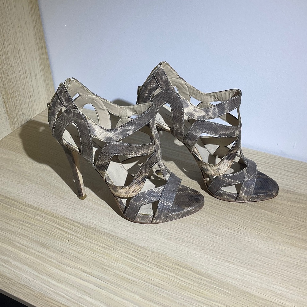 Elie Saab Python High Heel Sandals size 38